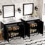 Ensemble de meuble-lavabo double 72 po