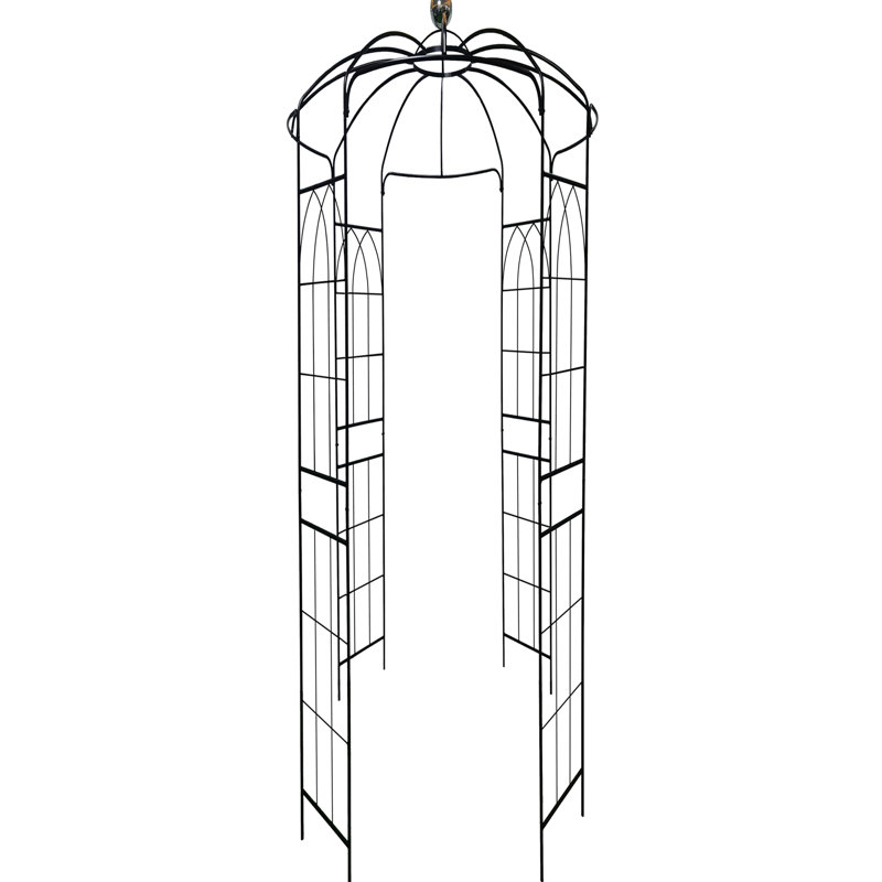 Pavillon de jardin en métal, Noir