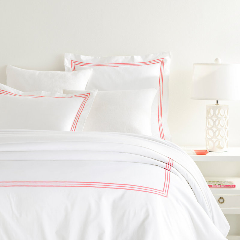 Trio Duvet Cover, Full/Queen Duvet Cover, White