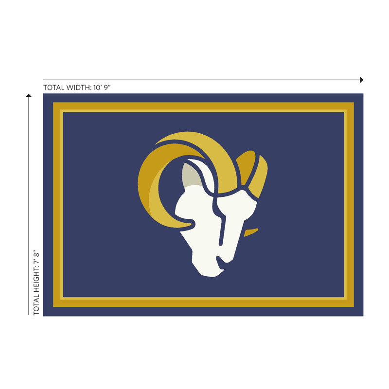 Indoor Rug, Los Angeles Rams, Rectangle 7'8" x 10'9"