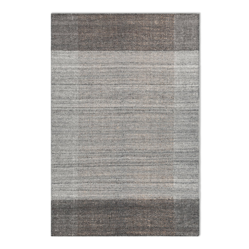 Echo Rug Area Rug in Gray, Rectangle 5' x 8'
