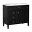 Meuble-lavabo de salle de bain avec lavabo supérieur, meuble-lavabo simple, tiroirs