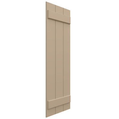 Volets en composite à trois planches EnduraCore l 16 1/8 po x H 50 po, blanc (par paire - quincaillerie non incluse)