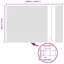 100cm H x 5000cm W Steel Border Fencing