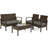 Ariadne 4 - Person Patio Conversation Sets with Cushions