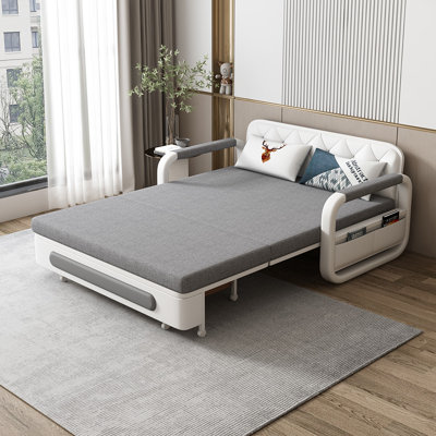 Round Armrest Storage Sofa Bed by Ebern Designs