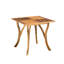 Table de salle à manger d'extérieur carrée en bois d'acacia, table d'appoint d'extérieur