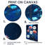 Rose, rose, nuit bleue magique - roses, art mural salon-104687615-104687613