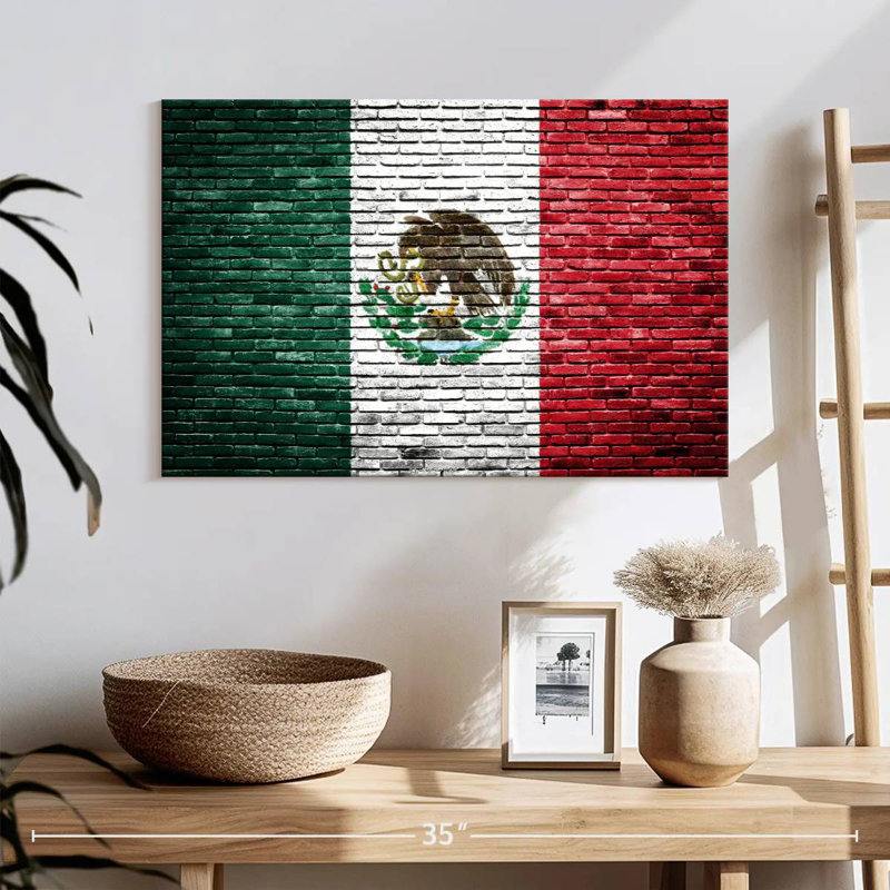 Drapeau mexicain Borges, H 24 po x l 36 po