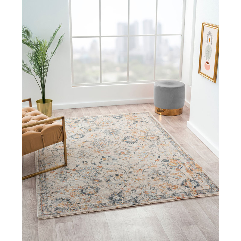 Tapis en polyester tissé à la machine Baring, Rectangulaire 3 pi x 5 pi