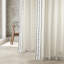 Contemporary Stripe Cotton Stripe Bordered Curtains - Single Panel-218904491