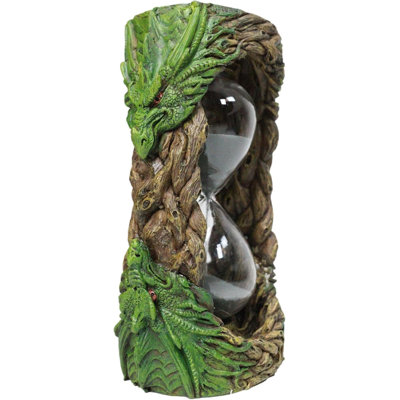 Draconian Hour Wisdom Of The Woods Greenman Tree Ent Dragon Sandtimer Figurine