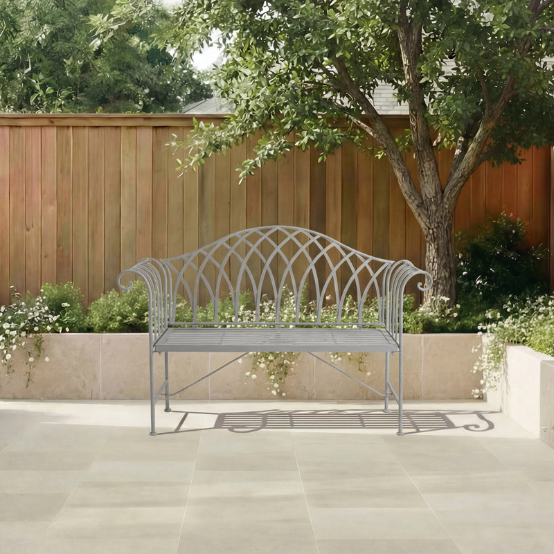 Alvaro Iron Outdoor Bench