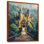 Beige vert, château de conte de fées, salon d'art mural châteaux