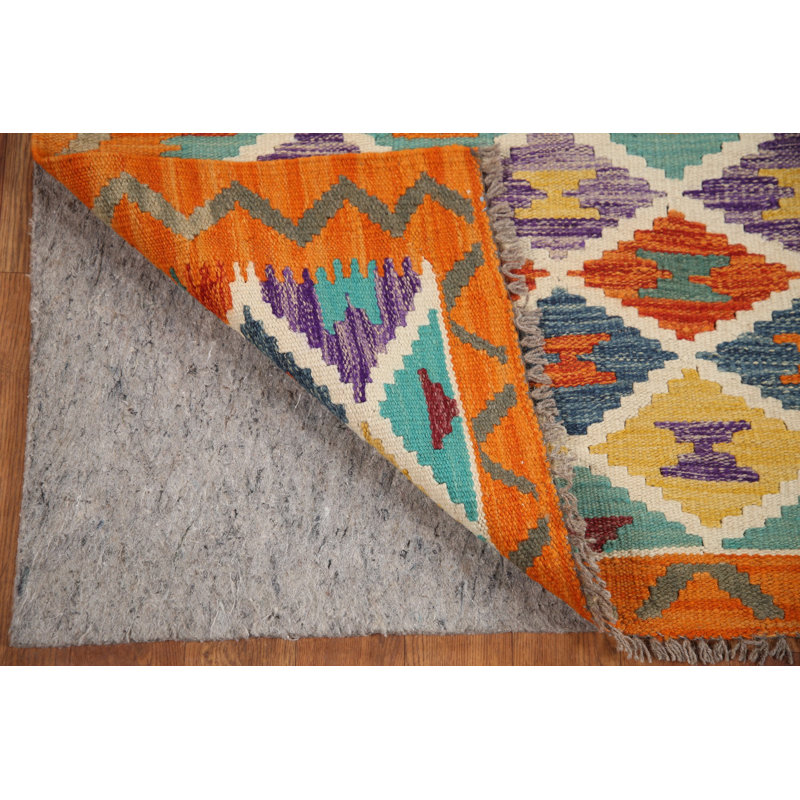 Tapis oriental en laine réversible kilim 5 x 6