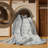 Machine Washable Abstract Gray Area Rug-1003457181