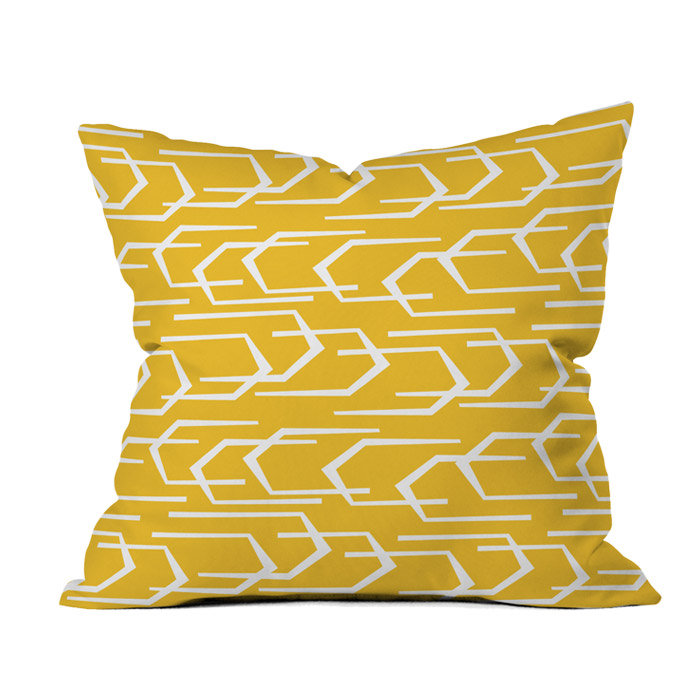Coussin décoratif extérieur à baisers, 16 po x 16 po