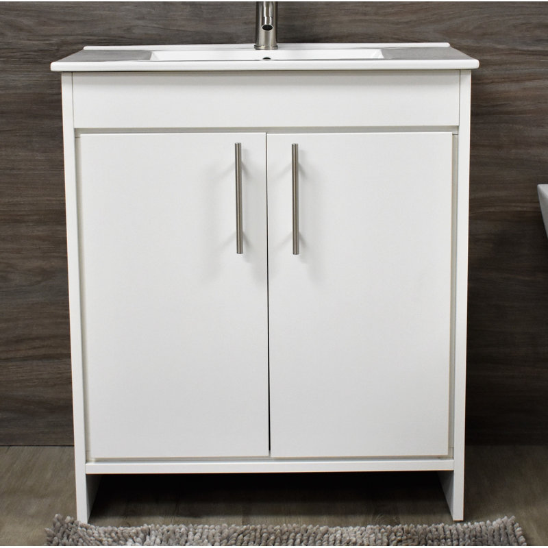 Ensemble de meuble-lavabo simple 30 po Amrooti, Blanc