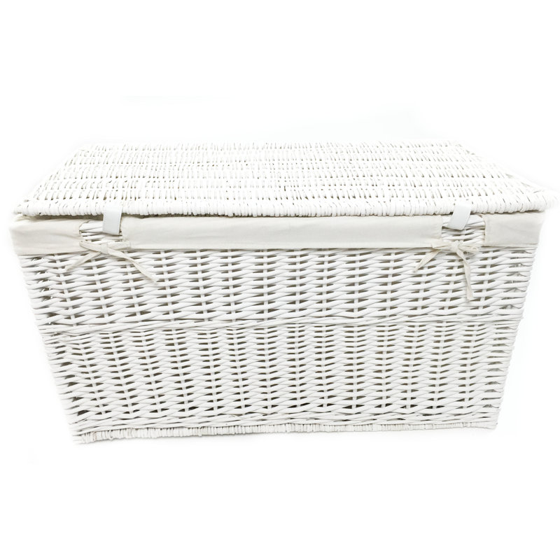 Coso Blanket Chest, White, 46cm H x 84cm W x 45cm D