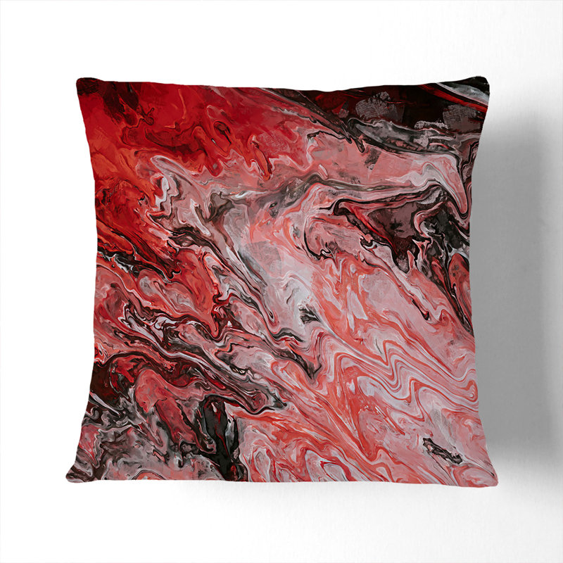 Abstract Square Cushion, 40 x 40 cm, Stone