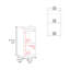 Armoire de bar 2 portes Theba, tablette ouverte et design compact, rangement pour bar moderne-567366957