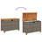 352.7 Gallons Acacia Steel/Solid Wood/Wicker Deck Box in Brown/Gray