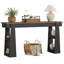 Console de 63 po pour l'entrée, table de ferme avec tablettes à 2 niveaux, canapé moderne derrière le canapé pour le salon, vestibule