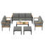 Ensemble de mobilier de patio 7 pièces, ensemble de conversation extérieur toutes saisons avec table basse et 2 repose-pieds-1152848787