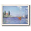 Argenteuil. Yacht, 1875 03, reproduction d'art encadrée sur toile par Claude Monet-870768474-870768473