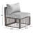 Adelfina Wicker Outdoor Armless Lounge Chair