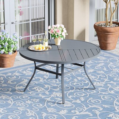 53.1" Round Outdoor Patio Dining Table