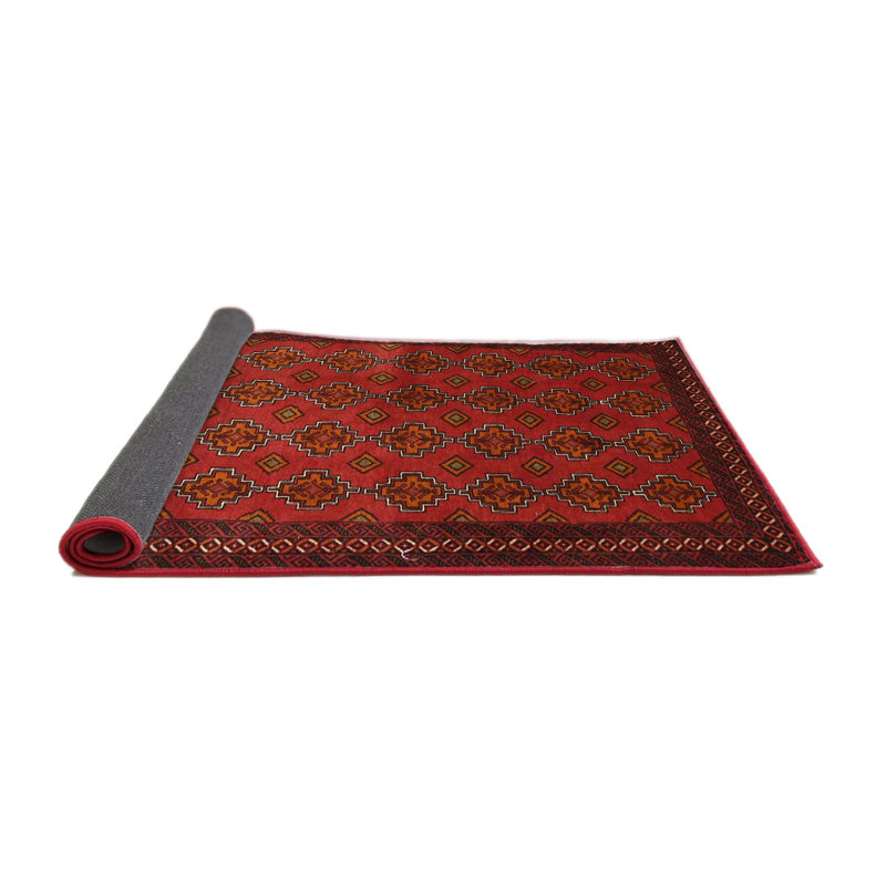 Tapis rouge à motif sud-ouest, Carré 8 pi