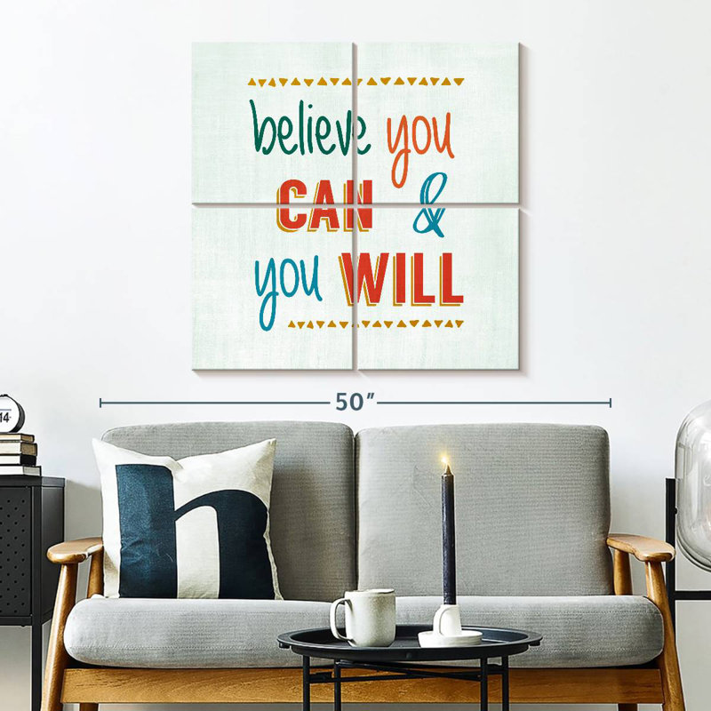 Tergel Believe You Can And You Will, H 32 po x l 32 po