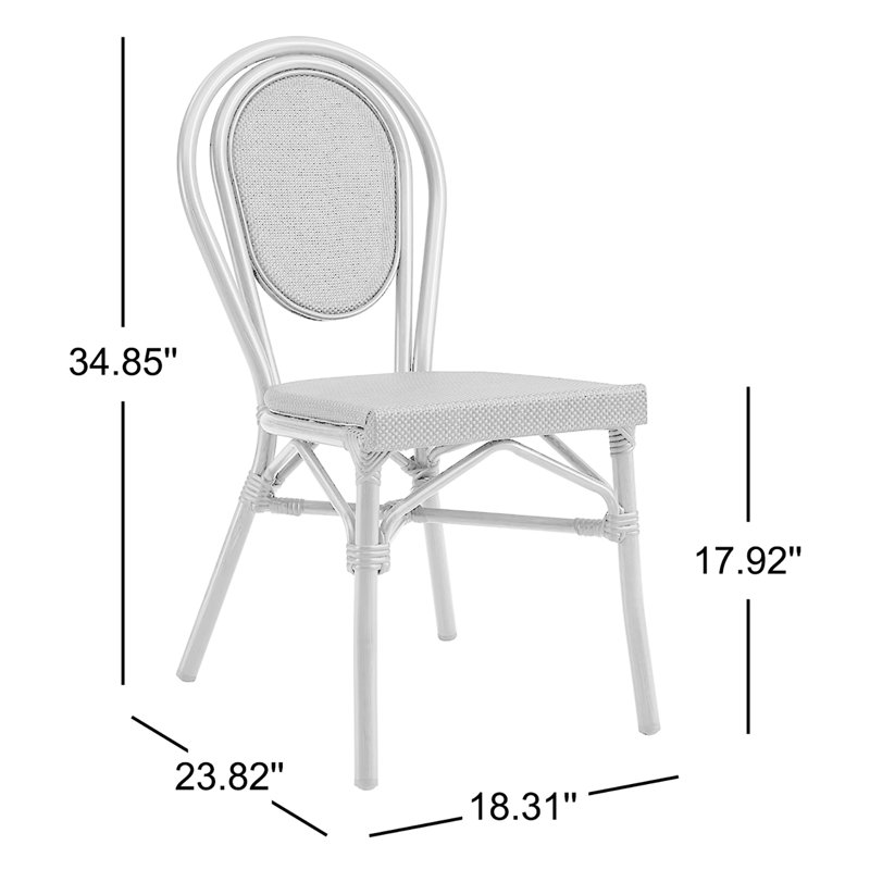 Chaise d'appoint empilable Abode, Noir