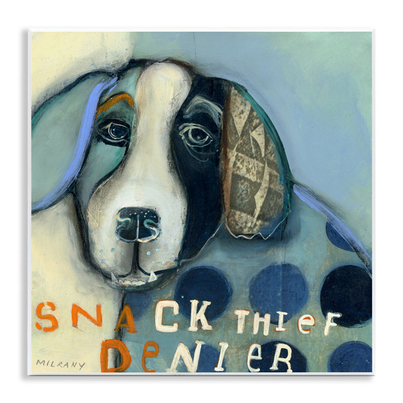 Plaque murale Snack, voleur et denier, design par Stacy Milrany