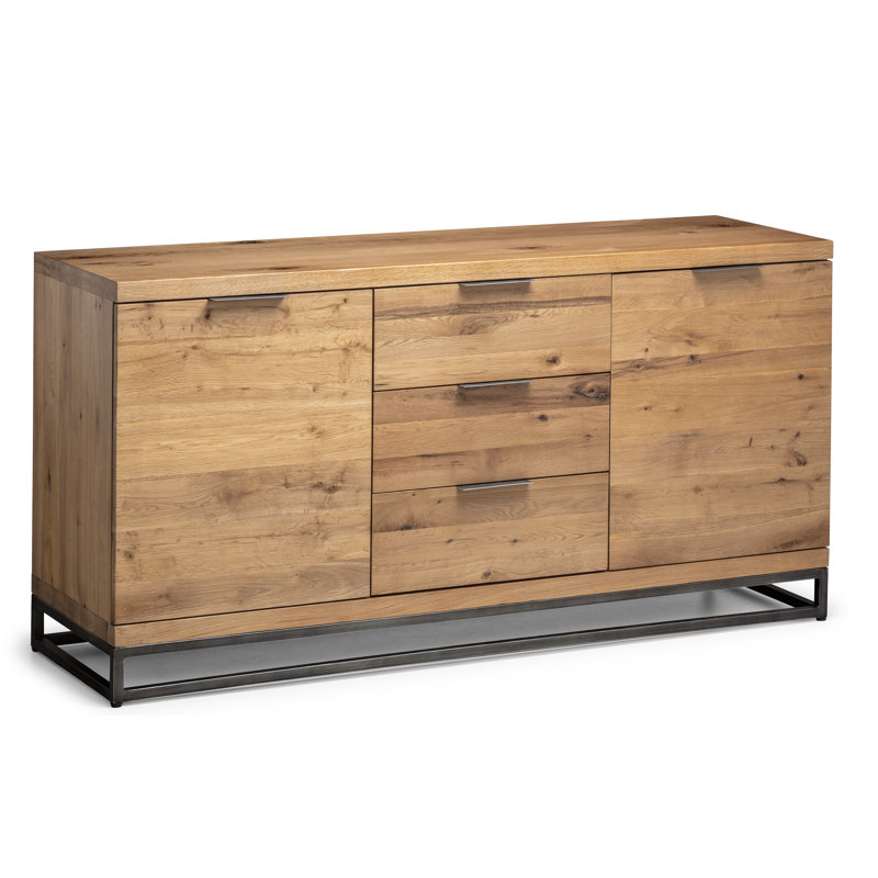 Perrott 150cm Solid Wood Sideboard, Oak