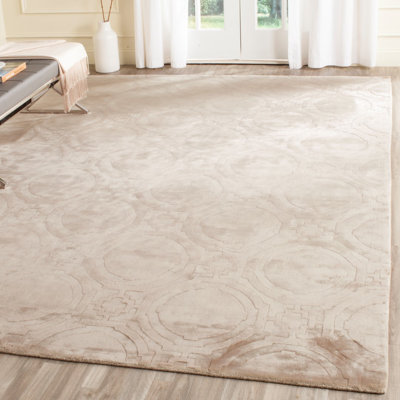 Kyle Hand Loomed Viscose Geometric Rug