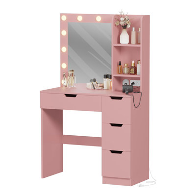 Meuble-lavabo avec miroir et lumières