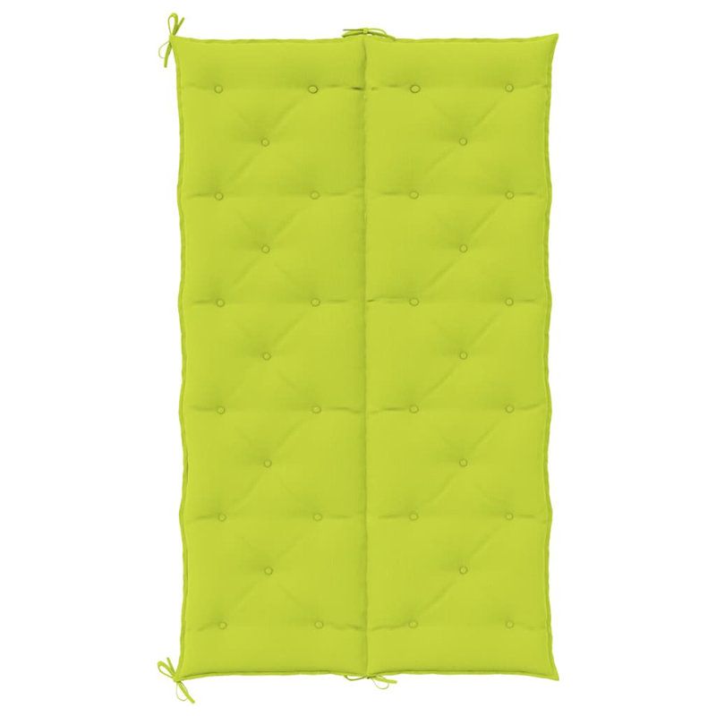 Garden Bench Cushion Set of 2 Bright Green Oxford Fabric Large Outdoor Seating Pads, 19.7" H x 70.9" W x 2.8" D