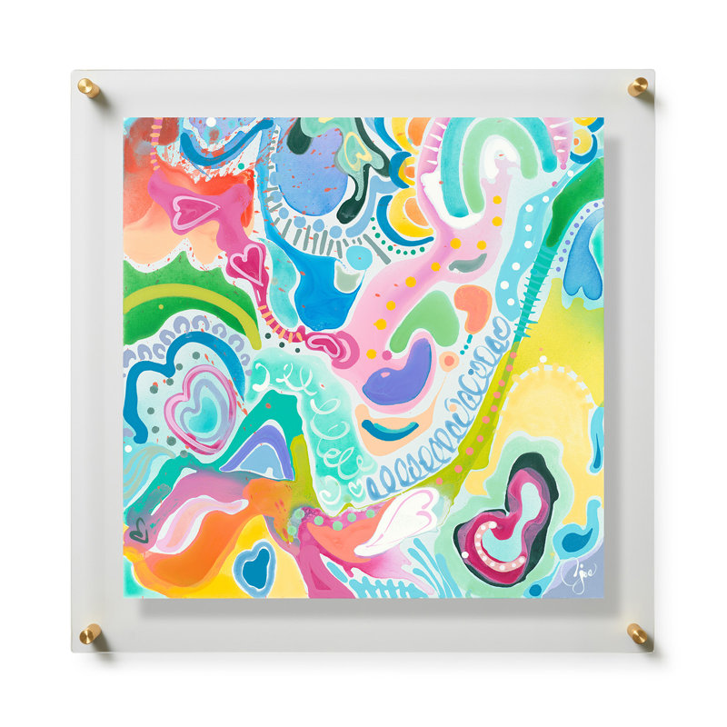 Over the Rainbow by Carolyn Joe, Gold, 32" H x 32" W