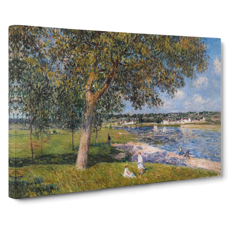 Walnut Tree In A Thomery Field by Alfred Sisley - Wrapped Canvas Painting, 50cm H x 76cm W x 3cm D
