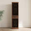 Armoire 32 bouteilles en noyer brun - Buffet modulaire pour votre maison avec fentes