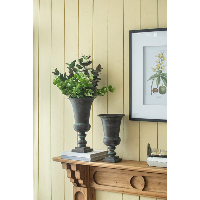 Vase de table Epernay, H 14,6 po x l 9,1 po x P 9,1 po