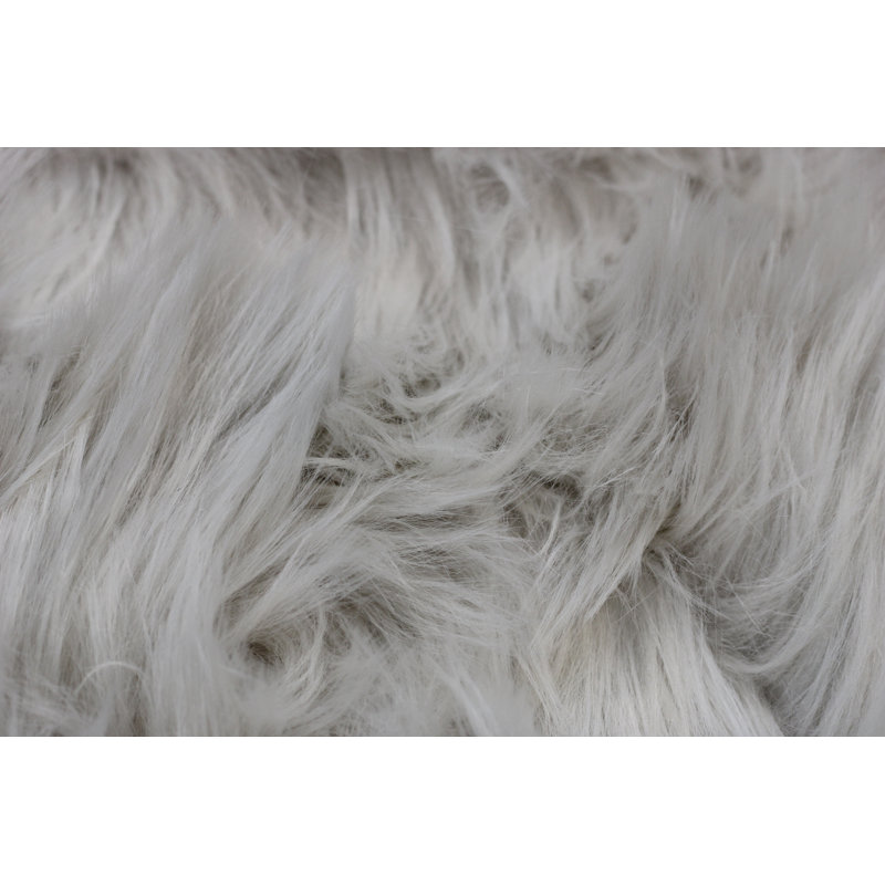 Marshallville Solid Colour Sheepskin 60cm X 100cm Area Rug