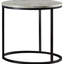 Table de bout moderne gris et bronze avec attrait élégant pour la décoration du salon