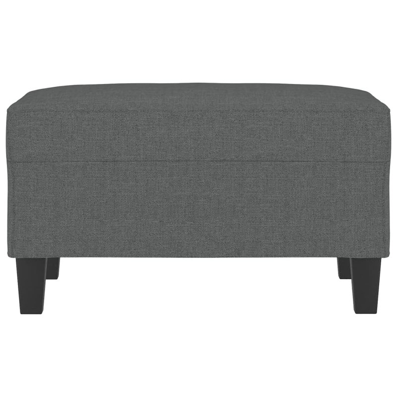 Repose-pieds repose-pieds rectangulaire gris foncé en polyester