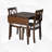 5 - Piece Extendable Dining Table with Chairs-1519574933