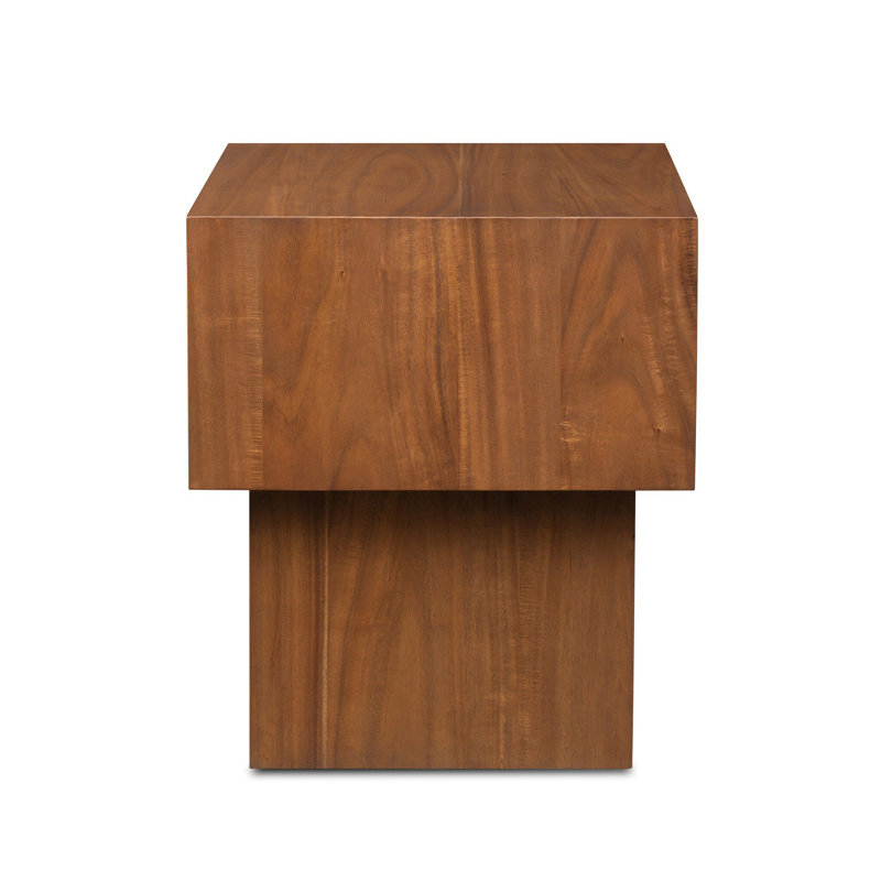 Lilas 1 - Drawer Solid Wood Nightstand