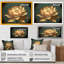 «Blossoming White Vintage Lotus», art mural Lotus-87380837-87380841