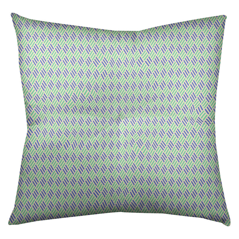 Coussin de sol Katelyn Elizabeth, 26 x 26, Vert / bleu